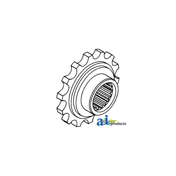 Coupler Sprocket, Front 4.8" x2.2" x4.9"